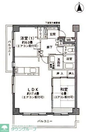 グランソラール丸の内の物件間取画像